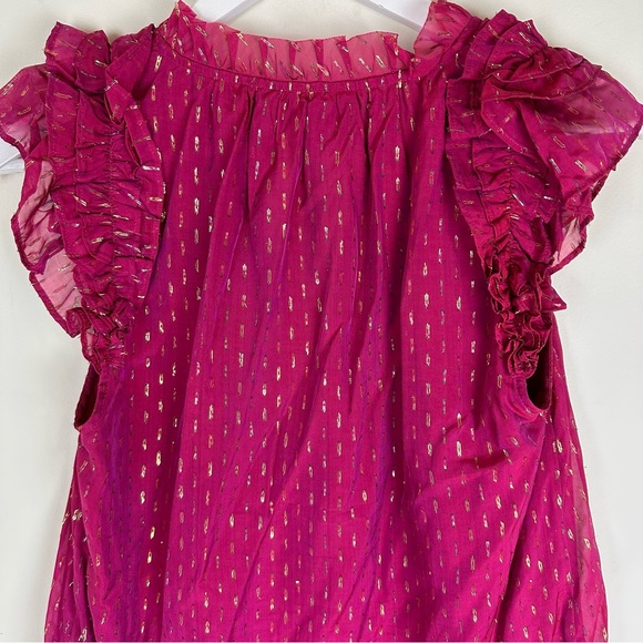 Generation Love Peggy Lurex Silk Blouse and Skirt Matching Set - Picture 6 of 16